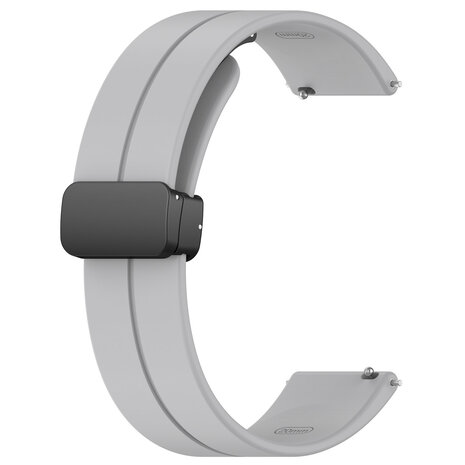Strap-it® Strap-it Fossil Gen 6 44mm D-buckle Silikonarmband (Hellgrau) Strap-it® Strap-it Fossil Gen 6 44mm D-buckle Silikonarmband (Hellgrau)