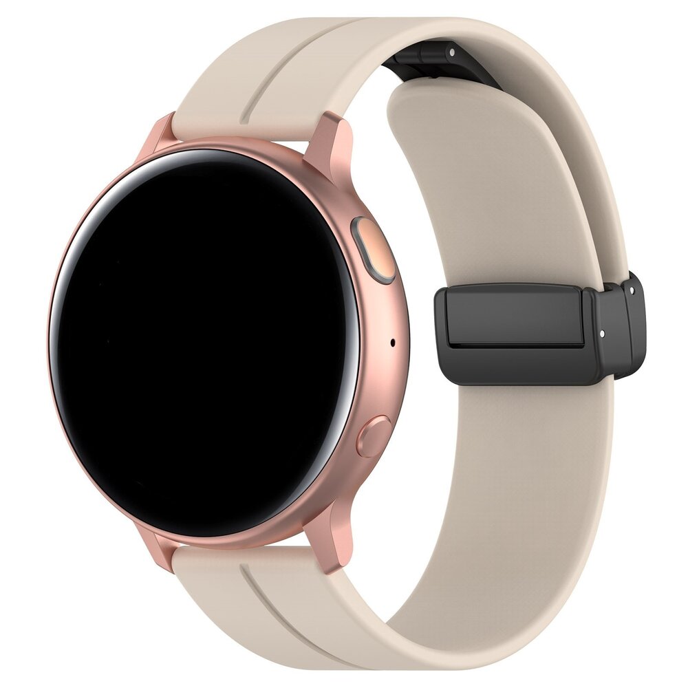 Strap-it® Strap-it Samsung Galaxy Watch 3 41mm D-buckle Silikonarmband (Polarstern)