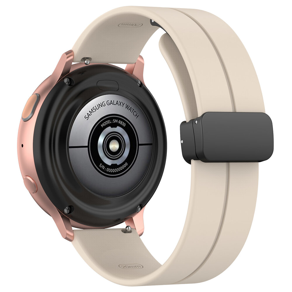 Strap-it® Strap-it Samsung Galaxy Watch 3 41mm D-buckle Silikonarmband (Polarstern)