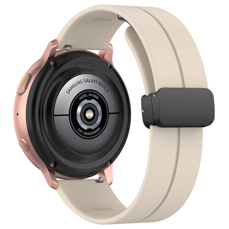 Strap-it® Strap-it Samsung Galaxy Watch 3 41mm D-buckle Silikonarmband (Polarstern)