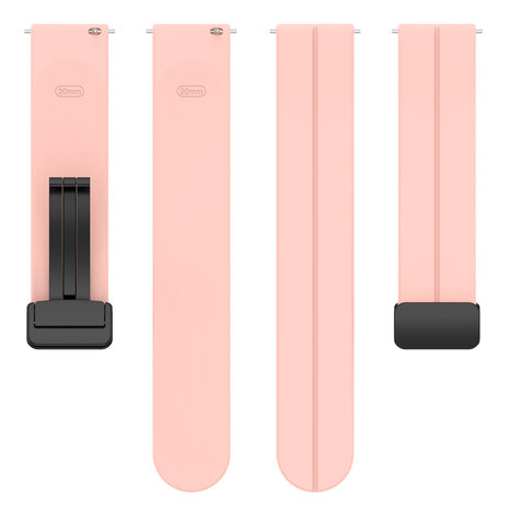 Strap-it® Strap-it Samsung Galaxy Watch Active D-buckle Silikonarmband (Rosa) Strap-it® Strap-it Samsung Galaxy Watch Active D-buckle Silikonarmband (Rosa)