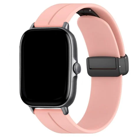 Strap-it® Strap-it Xiaomi Amazfit GTS D-buckle Silikonarmband (Rosa)