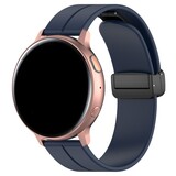 Strap-it® Samsung Galaxy Watch Active D-buckle Silikonarmband (Dunkelblau) Strap-it® Samsung Galaxy Watch Active D-buckle Silikonarmband (Dunkelblau)