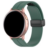 Strap-it® Samsung Galaxy Watch Active D-buckle Silikonarmband (Dunkelgrün) Strap-it® Samsung Galaxy Watch Active D-buckle Silikonarmband (Dunkelgrün)