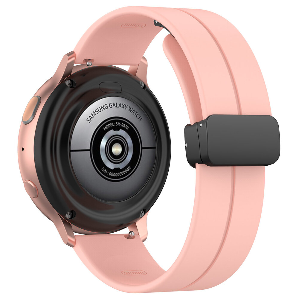 Strap-it® Strap-it Xiaomi Amazfit GTR 42mm D-buckle Silikonarmband (Rosa)