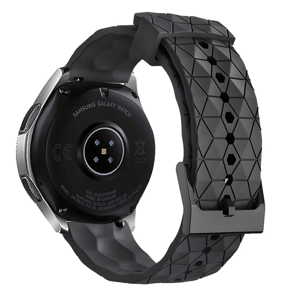 Strap-it® Strap-it Amazfit GTR 2 Hexa Silikonarmband (Schwarz)