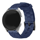 Strap-it® Strap-it Samsung Galaxy Watch 3 45mm Hexa Silikonarmband (Dunkelblau)