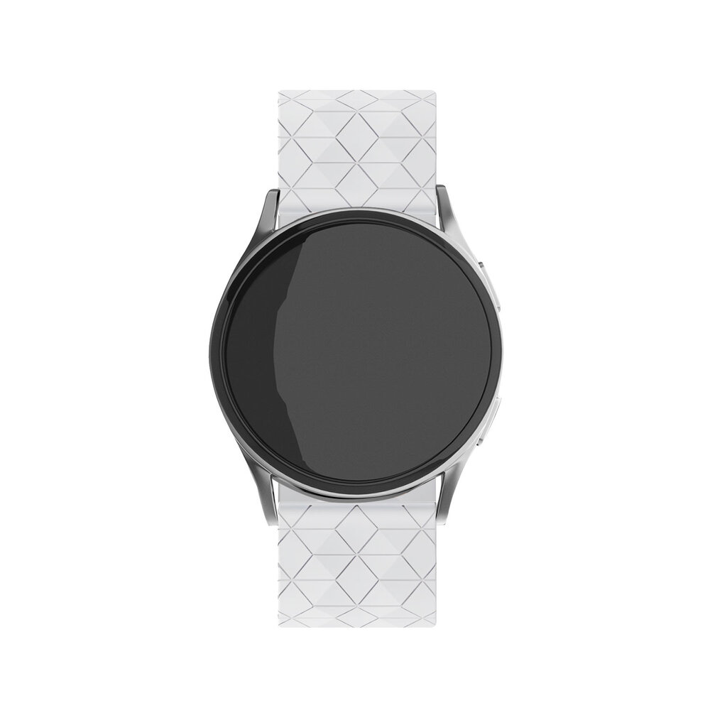 Strap-it® Strap-it Samsung Galaxy Watch 46mm Hexa Silikonarmband (Weiß) Strap-it® Strap-it Samsung Galaxy Watch 46mm Hexa Silikonarmband (Weiß)