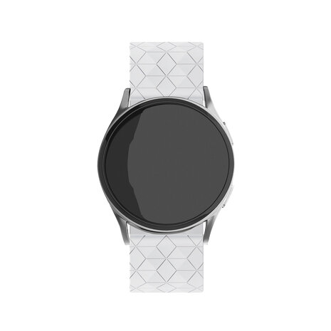 Strap-it® Strap-it Samsung Galaxy Watch 46mm Hexa Silikonarmband (Weiß) Strap-it® Strap-it Samsung Galaxy Watch 46mm Hexa Silikonarmband (Weiß)