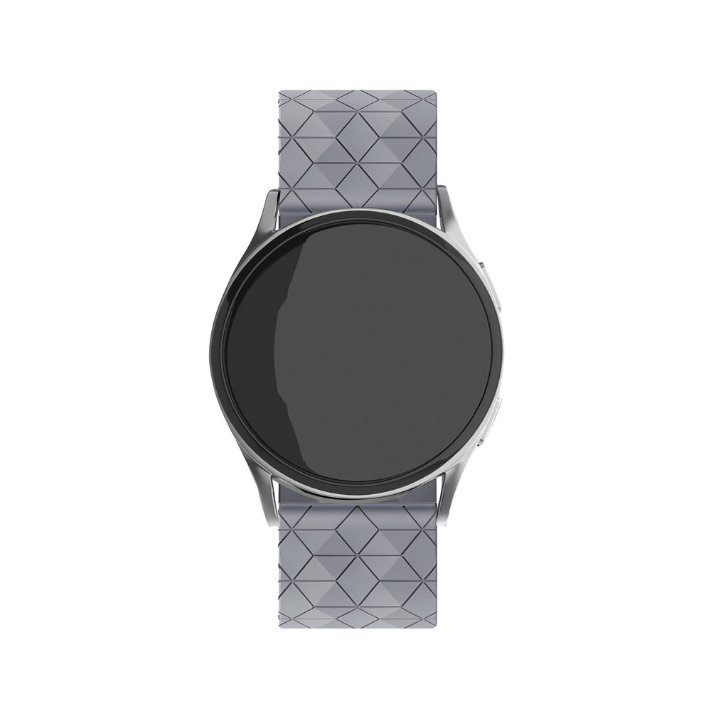 Strap-it® Strap-it Samsung Galaxy Watch Active Hexa Silikonarmband (Grau) Strap-it® Strap-it Samsung Galaxy Watch Active Hexa Silikonarmband (Grau)