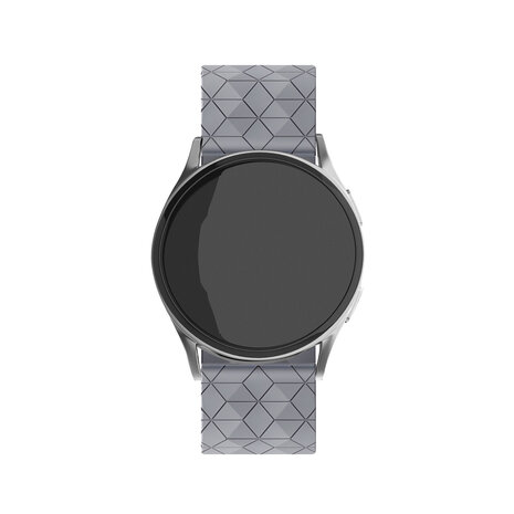 Strap-it® Strap-it Samsung Galaxy Watch Active Hexa Silikonarmband (Grau) Strap-it® Strap-it Samsung Galaxy Watch Active Hexa Silikonarmband (Grau)