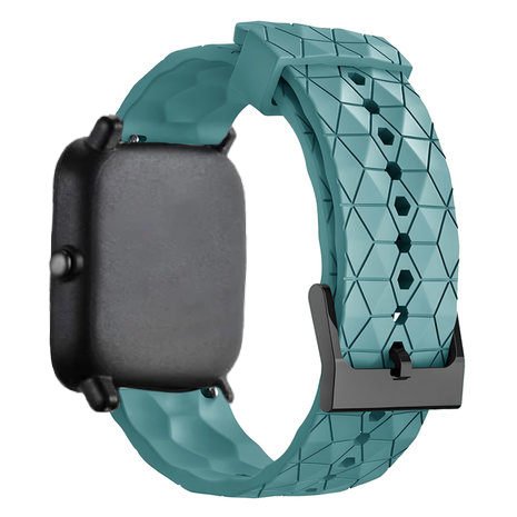 Strap-it® Strap-it Xiaomi Amazfit Bip Hexa Silikonarmband (Graublau)