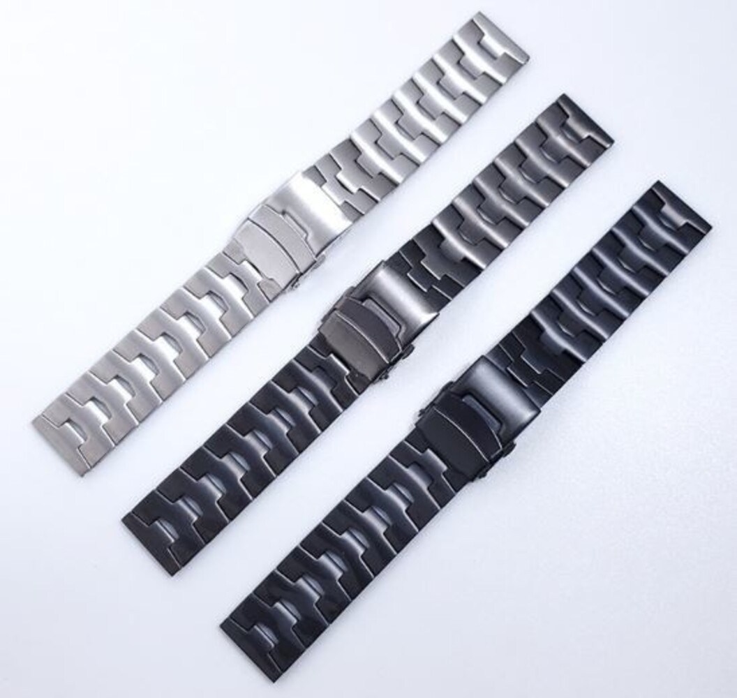 Strap-it® Strap-it Fossil Gen 5e 44mm Titan 'Grain' Armband (Graphit) Strap-it® Strap-it Fossil Gen 5e 44mm Titan 'Grain' Armband (Graphit)