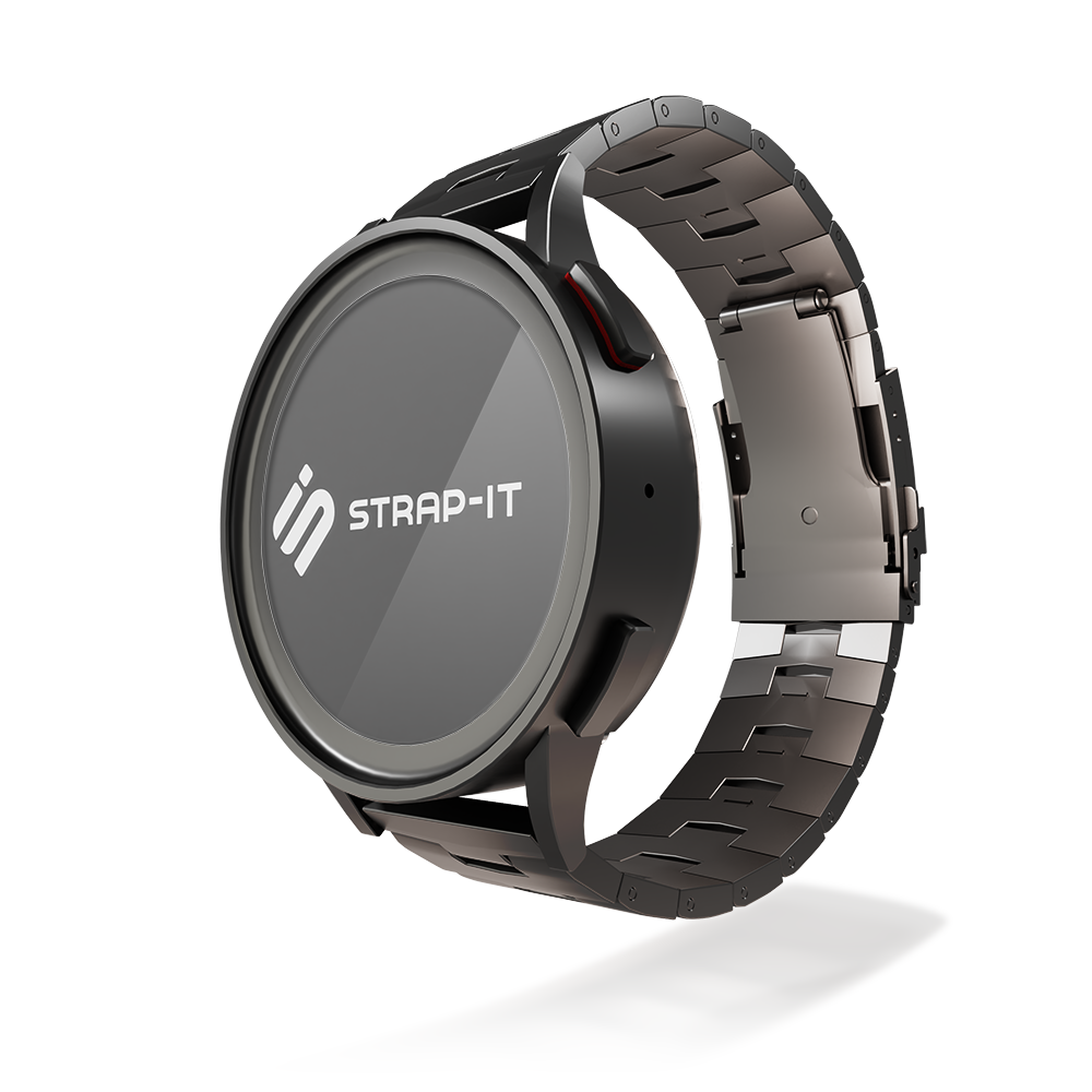 Strap-it® Strap-it Huawei Watch 3 (Pro) Titan 'Grain' Armband (Graphit)