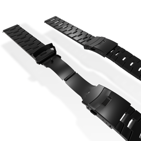 Strap-it® Strap-it Xiaomi Watch S1 Titan 'Grain' Armband (Schwarz) Strap-it® Strap-it Xiaomi Watch S1 Titan 'Grain' Armband (Schwarz)