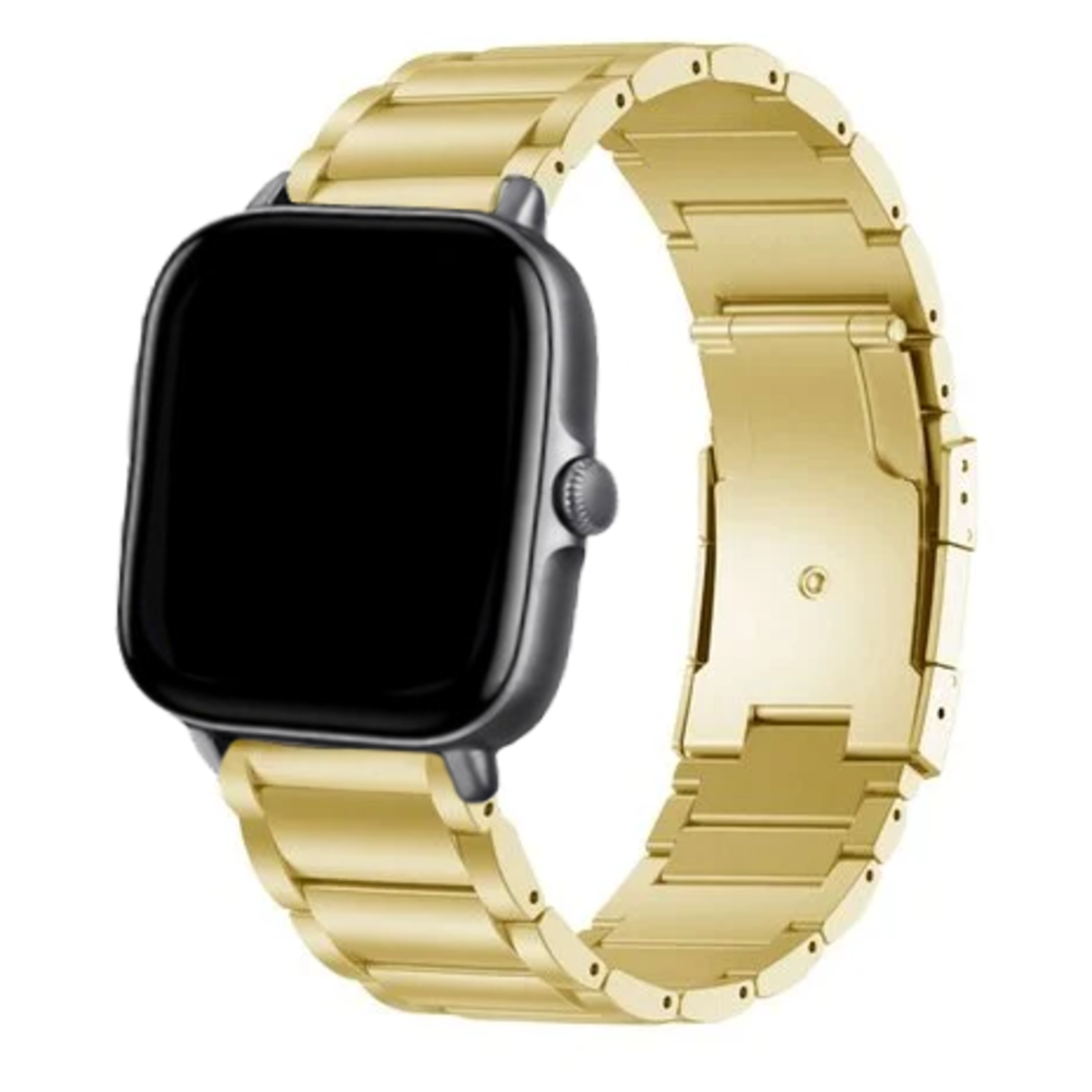 Strap-it® Strap-it Amazfit GTS 3 Titanarmband (Gold)