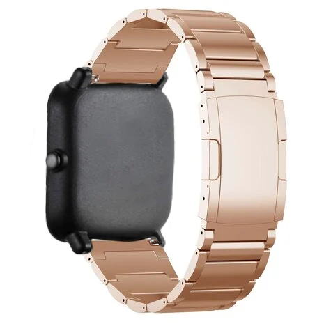 Strap-it® Strap-it Amazfit GTS 3 Titanarmband (Roségold)