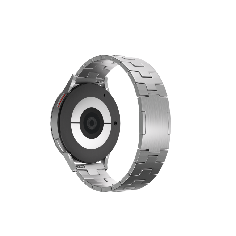 Strap-it® Strap-it Fossil Gen 5 Titan 'Grain' Armband (flacher Verschluss) (Silber) Strap-it® Strap-it Fossil Gen 5 Titan 'Grain' Armband (flacher Verschluss) (Silber)