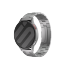 Strap-it® Strap-it Samsung Galaxy Watch 3 45mm Titan 'Grain' Armband (flacher Verschluss) (Silber)