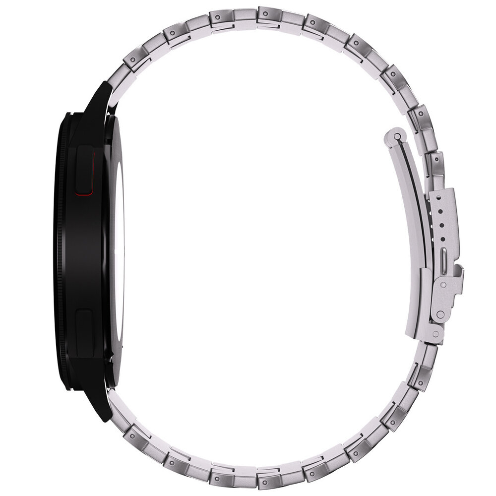 Strap-it® Strap-it Xiaomi Amazfit GTR 47mm Titan 'Butterfly' Armband (Silber) Strap-it® Strap-it Xiaomi Amazfit GTR 47mm Titan 'Butterfly' Armband (Silber)
