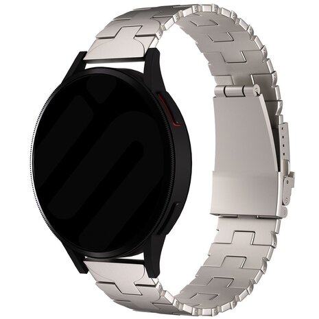 Strap-it® Strap-it Huawei Watch GT 3 Pro 46mm Titan 'Butterfly' Armband (Titanium)