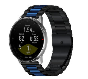 Strap-it® Polar Grit X Stahlarmband (Schwarz/Blau) Strap-it® Polar Grit X Stahlarmband (Schwarz/Blau)