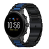 Strap-it® Strap-it Fossil Gen 5 Stahlarmband (Schwarz/Blau) Strap-it® Strap-it Fossil Gen 5 Stahlarmband (Schwarz/Blau)