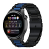 Strap-it® Strap-it Huawei Watch 3 (Pro) Stahlarmband (Schwarz/Blau) Strap-it® Strap-it Huawei Watch 3 (Pro) Stahlarmband (Schwarz/Blau)