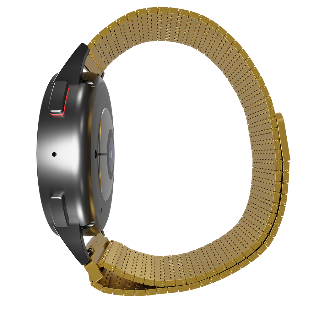 Strap-it® Strap-it Amazfit GTR 2 Luxus Metall 'Mesh' Armband (Gold) Strap-it® Strap-it Amazfit GTR 2 Luxus Metall 'Mesh' Armband (Gold)