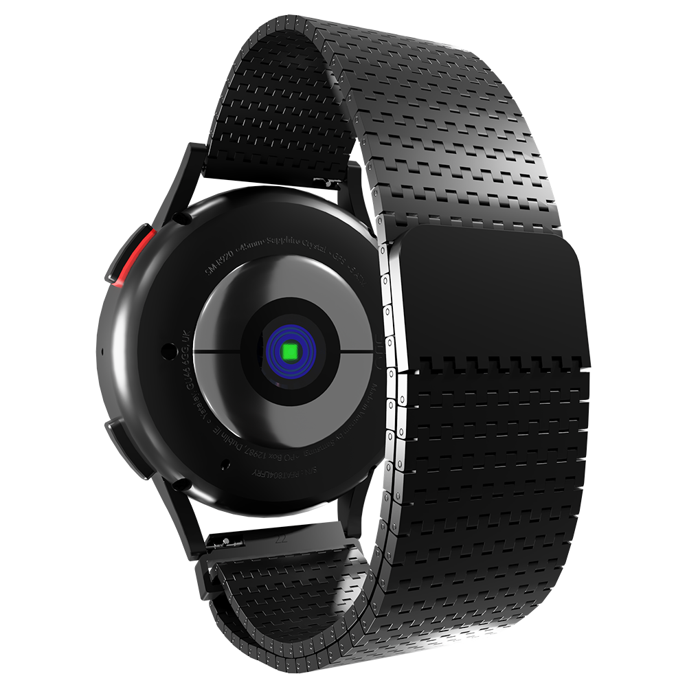 Strap-it® Strap-it Amazfit GTR 3 (Pro) Luxus Metall 'Mesh' Armband (Schwarz)