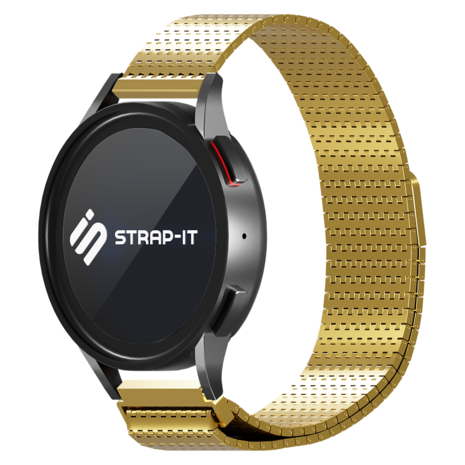 Strap-it® Strap-it Fossil Gen 6 44mm Luxus Metall 'Mesh' Armband (Gold)