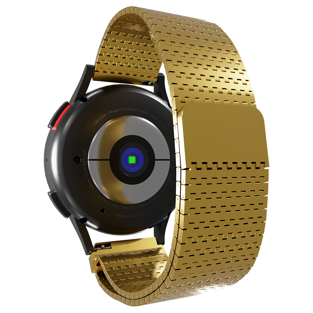 Strap-it® Strap-it Fossil Gen 6 44mm Luxus Metall 'Mesh' Armband (Gold)
