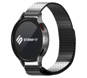 Strap-it® Samsung Galaxy Watch 46mm Luxus Metall 'Mesh' Armband (Schwarz) Strap-it® Samsung Galaxy Watch 46mm Luxus Metall 'Mesh' Armband (Schwarz)
