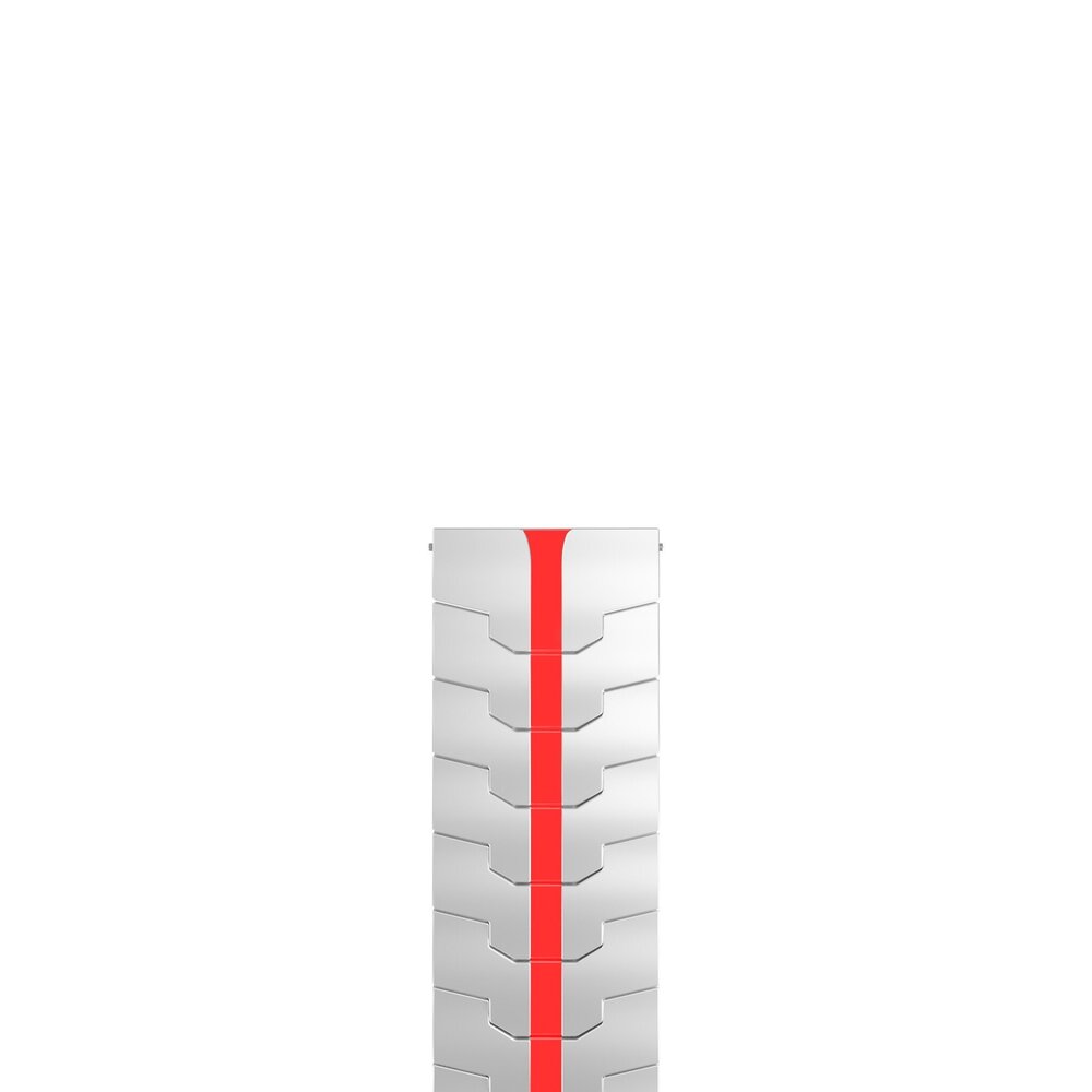 Strap-it® Strap-it Xiaomi Amazfit Bip Stahl 'Iron' Armband (Silber/Rot) Strap-it® Strap-it Xiaomi Amazfit Bip Stahl 'Iron' Armband (Silber/Rot)