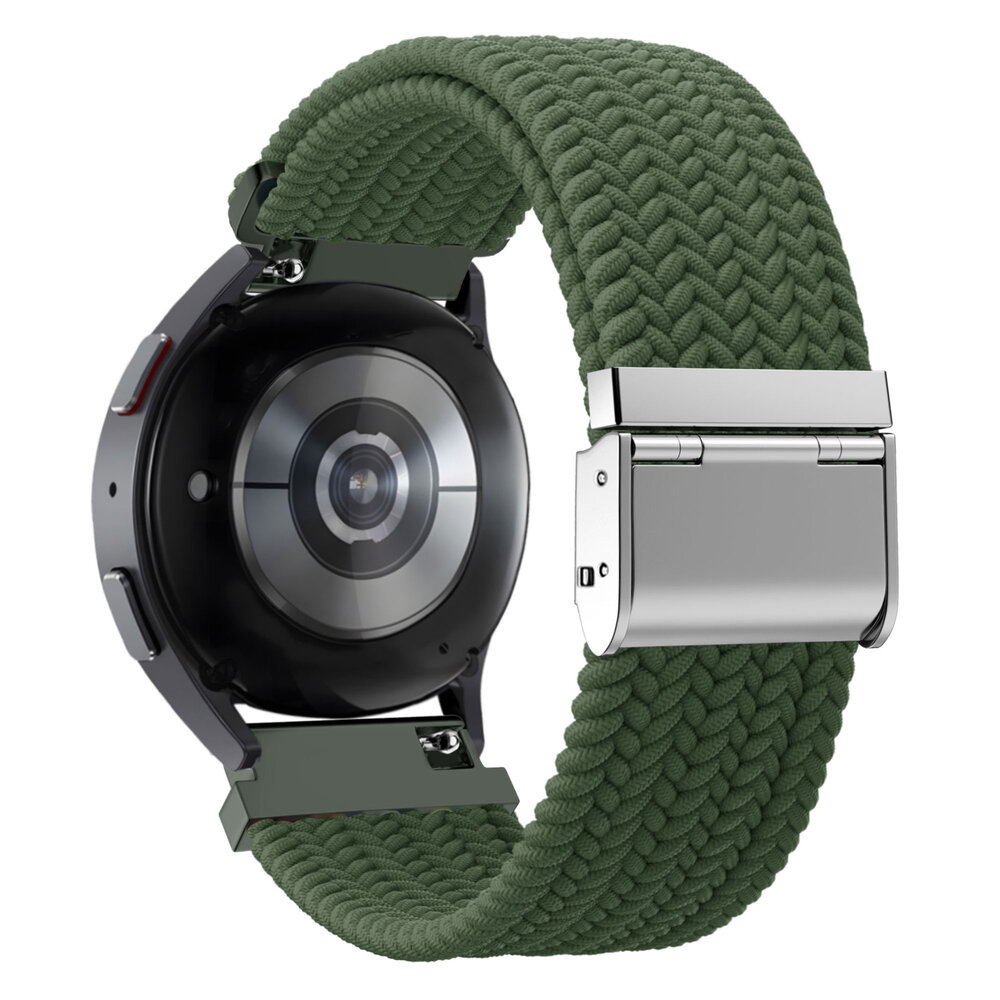 Bandz Bandz Xiaomi Watch S3 geflochtenes Nylon Band (Olivgrün)