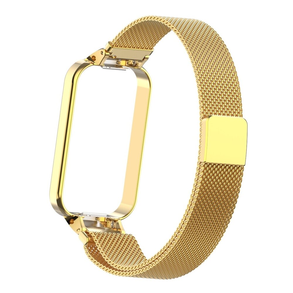 Strap-it® Strap-it Xiaomi Smart Band 8 Active Milanaise Armband (Gold) Strap-it® Strap-it Xiaomi Smart Band 8 Active Milanaise Armband (Gold)