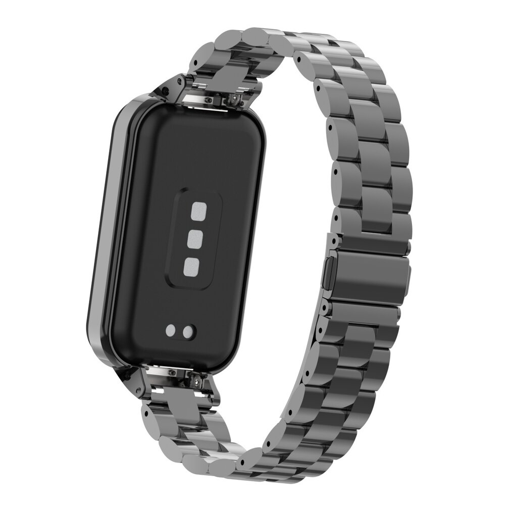 Strap-it® Strap-it Xiaomi Smart Band 8 Active Stahlarmband (Schwarz) Strap-it® Strap-it Xiaomi Smart Band 8 Active Stahlarmband (Schwarz)