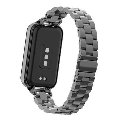 Strap-it® Strap-it Xiaomi Smart Band 8 Active Stahlarmband (Schwarz) Strap-it® Strap-it Xiaomi Smart Band 8 Active Stahlarmband (Schwarz)