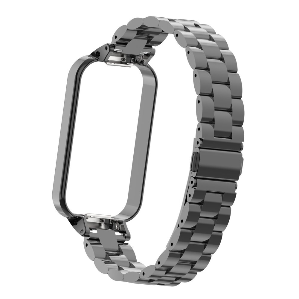 Strap-it® Strap-it Xiaomi Smart Band 8 Active Stahlarmband (Schwarz) Strap-it® Strap-it Xiaomi Smart Band 8 Active Stahlarmband (Schwarz)