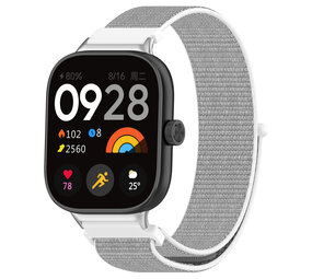 Strap-it® Xiaomi Smart Band 8 Pro Nylonarmband (weiß-grau) Strap-it® Xiaomi Smart Band 8 Pro Nylonarmband (weiß-grau)