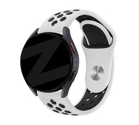 Bandz Bandz Withings ScanWatch 2 - 42mm Sportarmband 'Deluxe' (Weiß/Schwarz) Bandz Bandz Withings ScanWatch 2 - 42mm Sportarmband 'Deluxe' (Weiß/Schwarz)