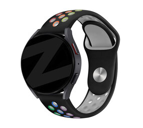 Bandz Bandz Withings ScanWatch 2 - 42mm Sportarmband 'Deluxe' (Schwarz/Regenbogen) Bandz Bandz Withings ScanWatch 2 - 42mm Sportarmband 'Deluxe' (Schwarz/Regenbogen)