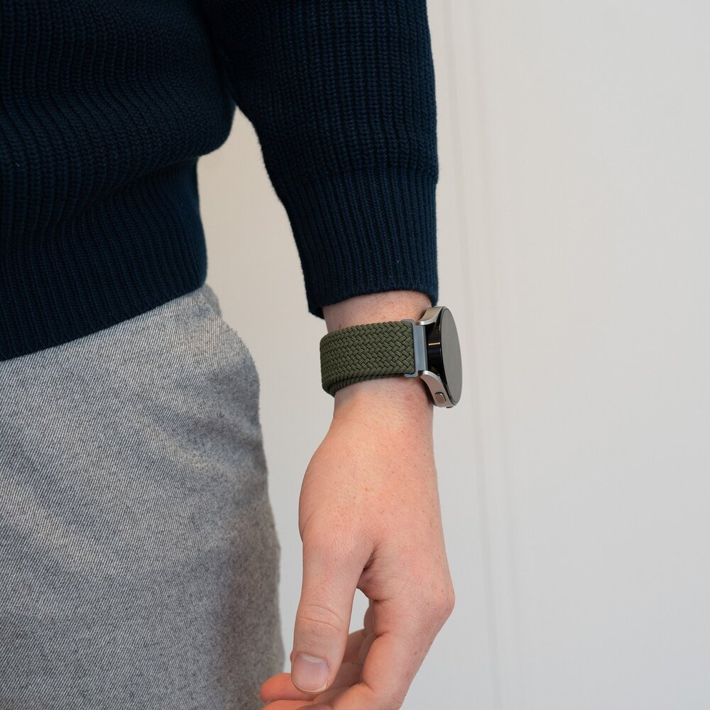 Bandz Bandz Withings Steel HR - 40mm geflochtenes Nylon Band (Olivgrün) Bandz Bandz Withings Steel HR - 40mm geflochtenes Nylon Band (Olivgrün)