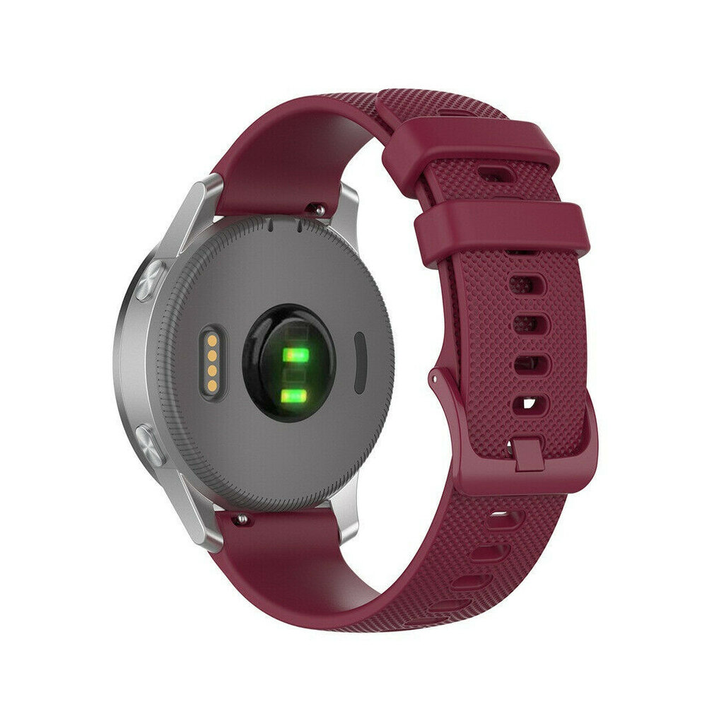 Strap-it® Strap-it Withings ScanWatch 2 - 38mm Silikonarmband (Weinrot)