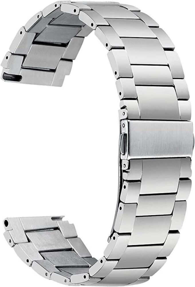 Strap-it® Strap-it Withings ScanWatch 2 - 38mm Titan Armband (Silber)