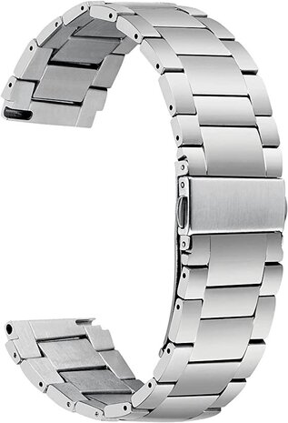 Strap-it® Strap-it Withings ScanWatch 2 - 38mm Titan Armband (Silber)