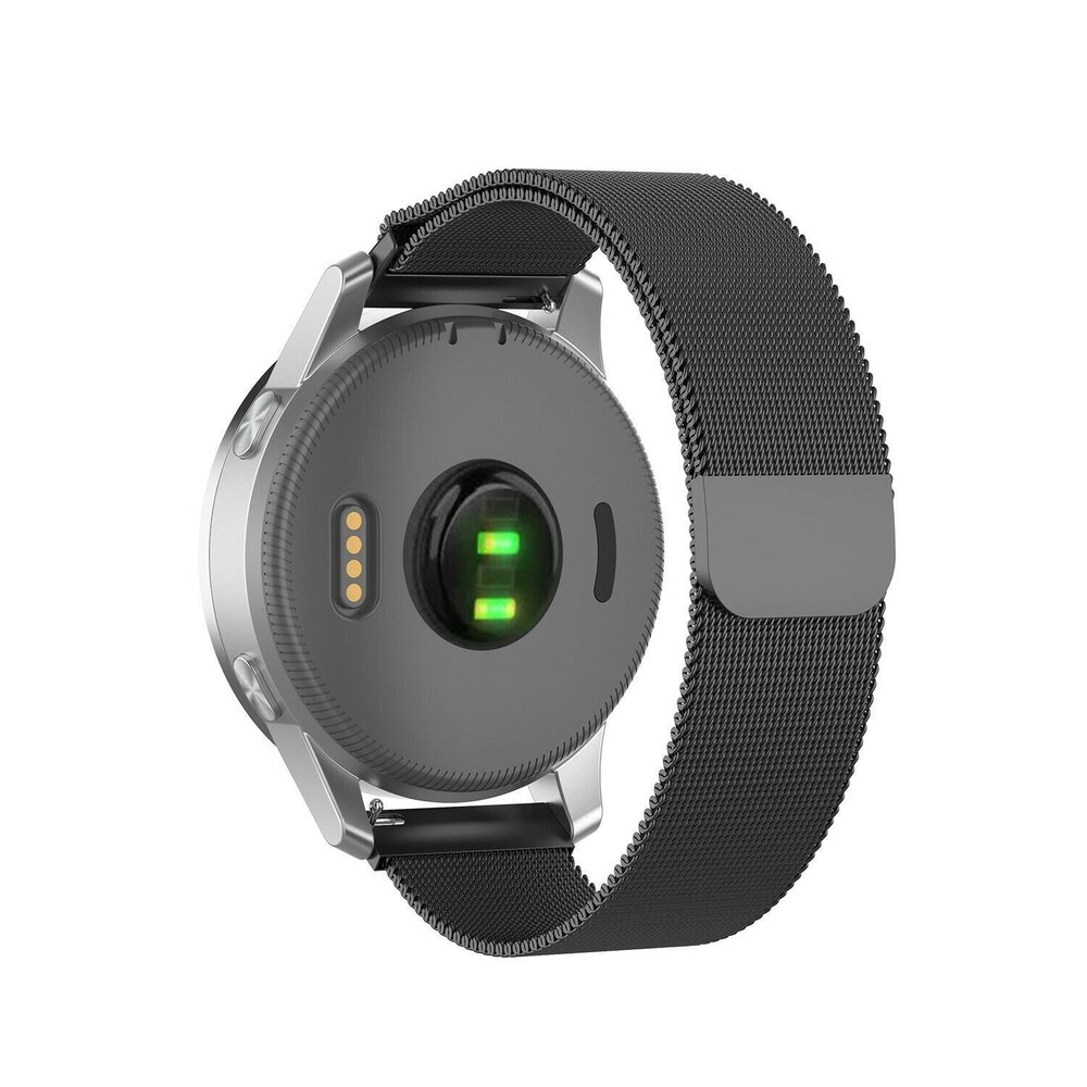 Strap-it® Strap-it Withings ScanWatch Light Milanaise Armband (Schwarz)