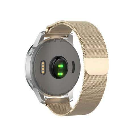 Strap-it® Strap-it Withings ScanWatch Light Milanaise Armband -(Sekt Gold)
