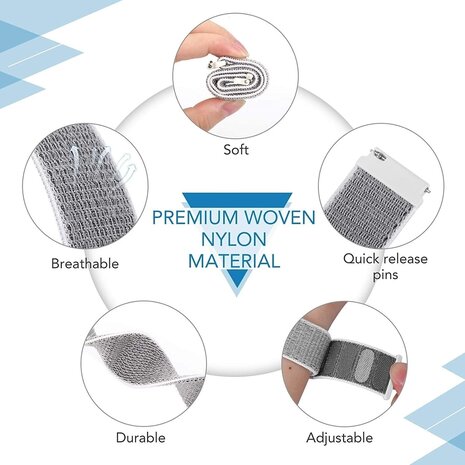 Strap-it® Strap-it Withings ScanWatch Light Nylonarmband (Muschel) Strap-it® Strap-it Withings ScanWatch Light Nylonarmband (Muschel)