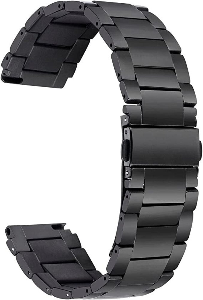 Strap-it® Strap-it Withings ScanWatch Light Titan Armband (Schwarz)